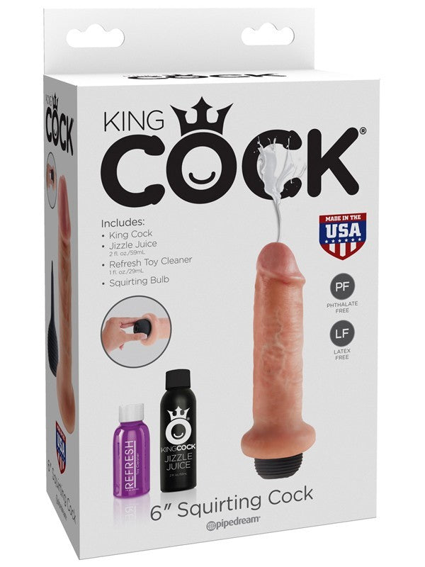 King Cock 6 in. Squirting Cock Flesh