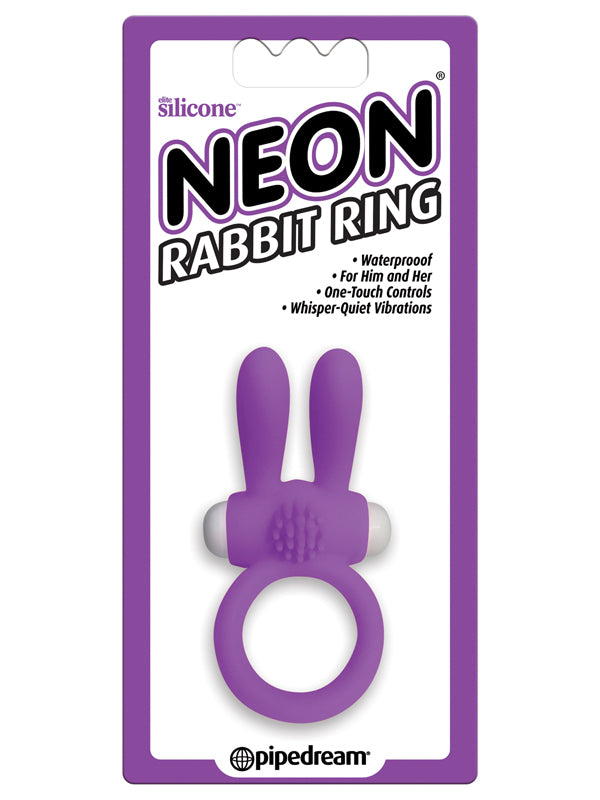 Neon Rabbit Ring Purple