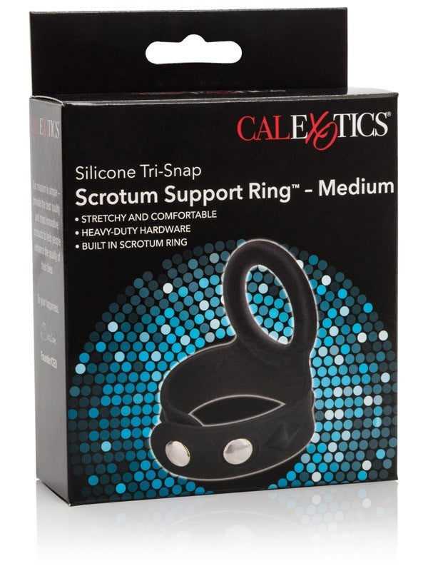Silicone Tri-Snap Scrotum Support Ring - Medium