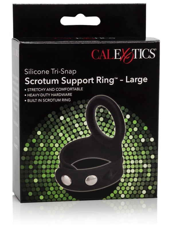 Silicone Tri-Snap Scrotum Support Ring - Large
