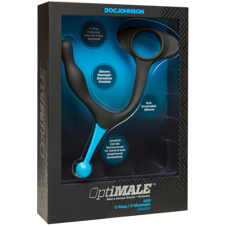 Optimale DUO C-Ring (35mm) & P-Massager Black