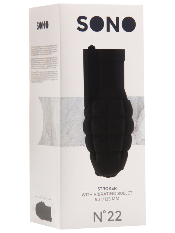 Sono No.22 Stroker with vibrating bullet Black