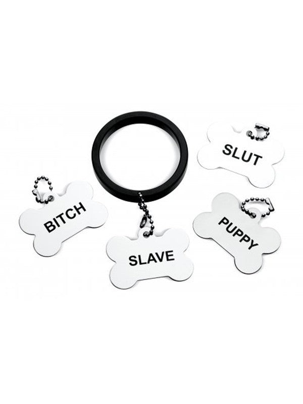 Recruit Aluminum Cock Ring with 4 Dog Tags