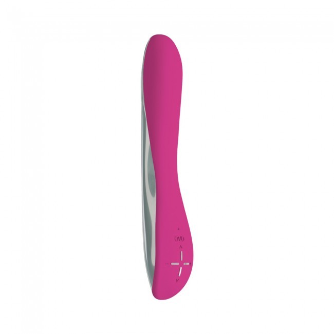 OVO E4 Rechargeable Vibrator Fuchsia Silver