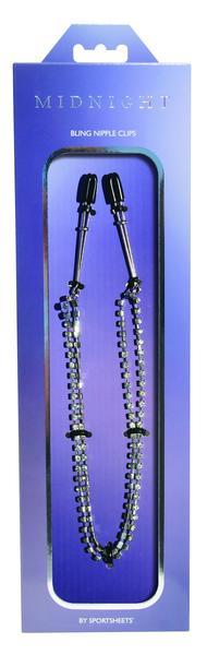 Midnight Bling Nipple Clamps