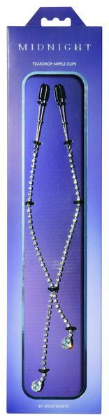 Midnight Teardrop Nipple Clamps