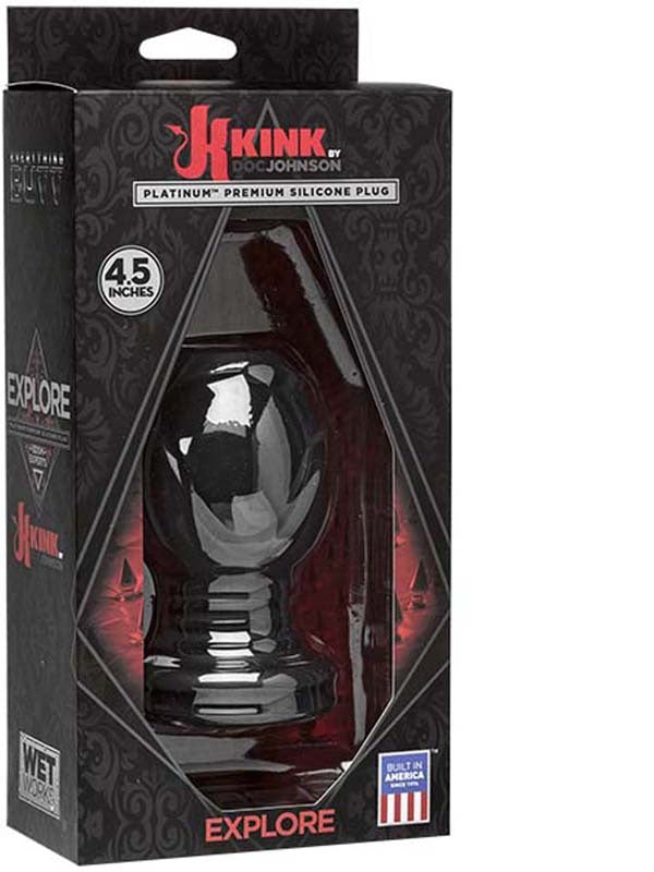 Kink Wet Works Explore Silicone Anal Plug XL Black