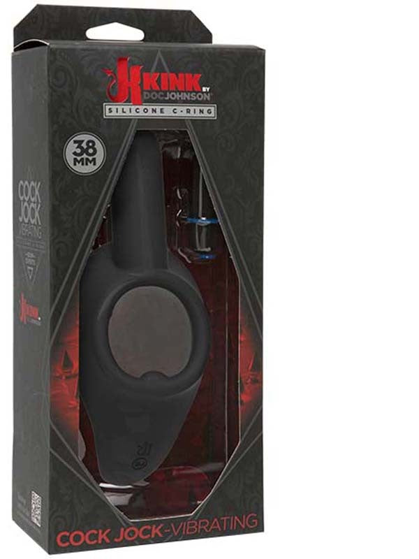 Kink Cock JockVibrating Silicone C-Ring 45 mm Black