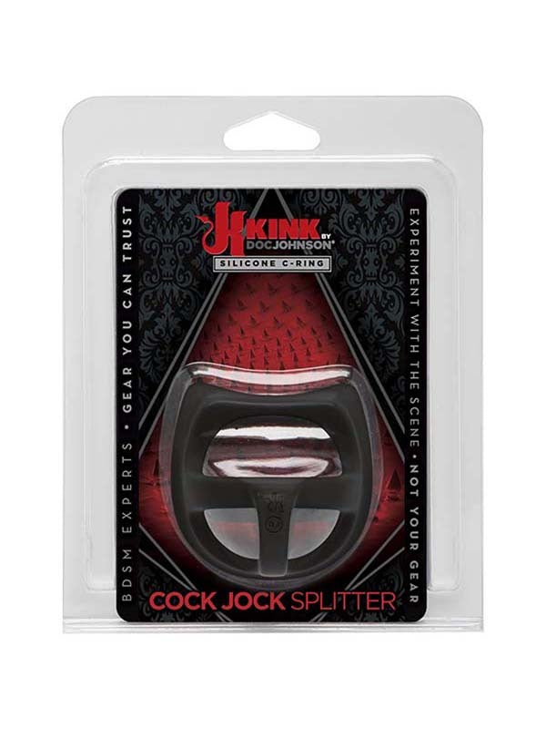 Kink Cock Jock Silicone Splitter Black