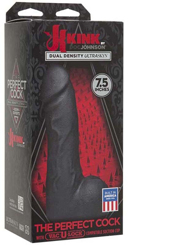 Kink The Perfect Cock Standard - 7.5 in. Black