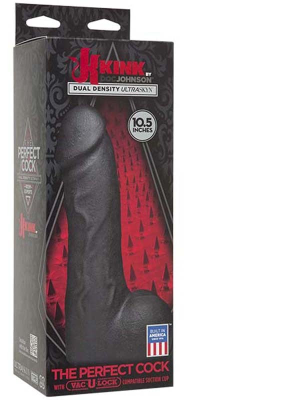 Kink The Perfect Cock Large - 10.5 in. Black