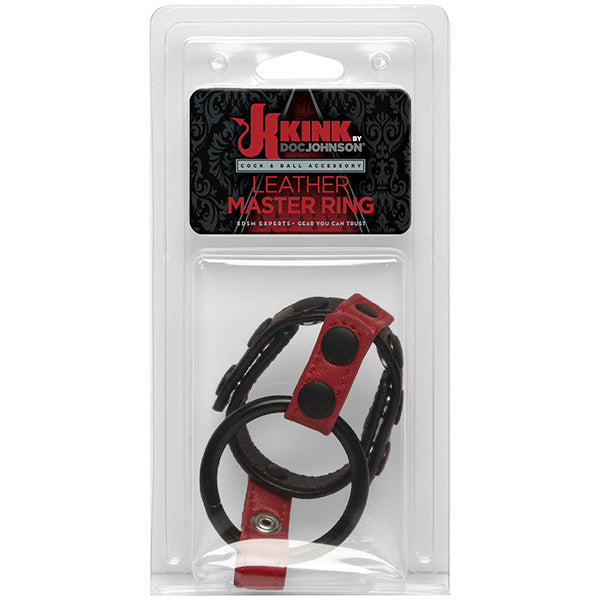 Kink Cock and Ball Masters Rings Black and Red
