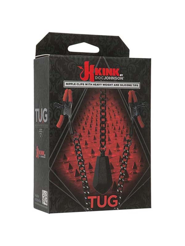 Kink Silicone Nipple Y-Clips with Heavy Weight Black Metal and Silicone Tips