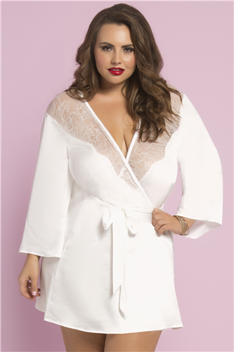 Toast of the Town Robe 10695X-White-OSX(H)