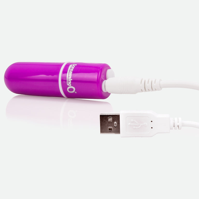 Charged Vooom Rechargeable Bullet Vibe  - Purple Single