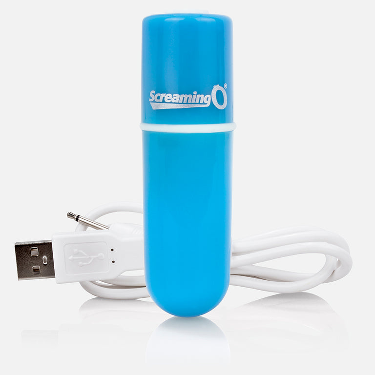Charged Vooom Rechargeable Bullet Vibe  - Blue Single