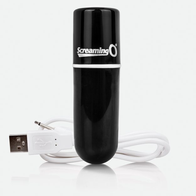 Charged Vooom Rechargeable Bullet Vibe  - Black Single