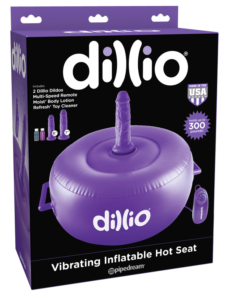 Dillio Purple  Vibrating Inflatable Hot Seat