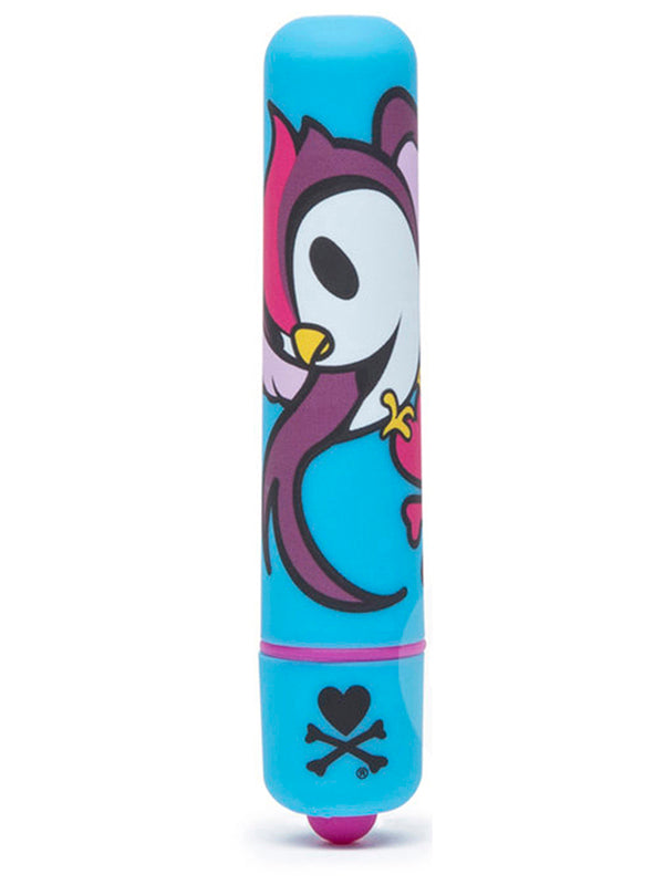 tokidoki Single Speed Mini Bullet Vibrator Blue Skull Bird