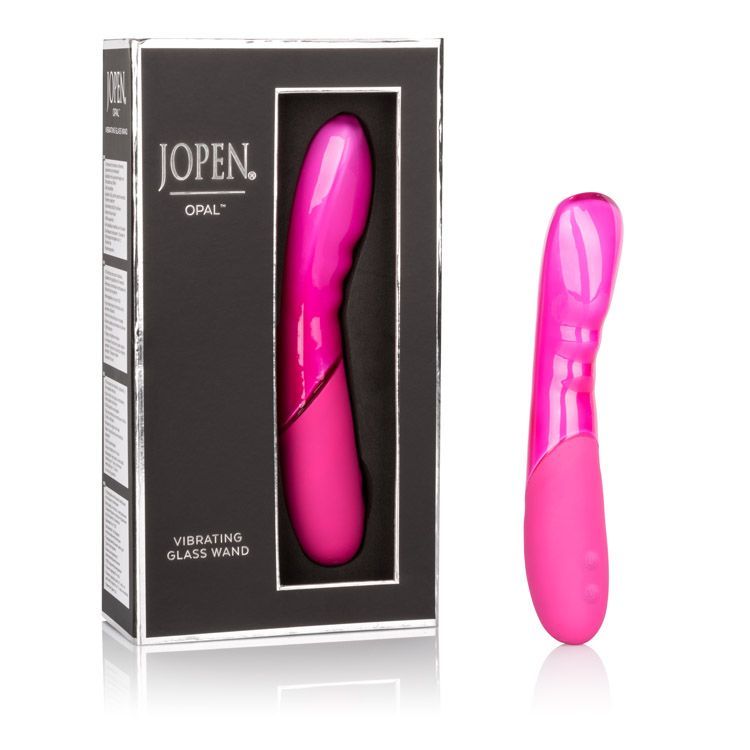 Opal Vibrating Glass Wand Pink