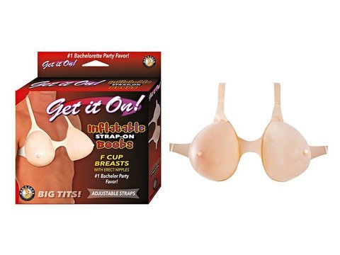 INFLATABLE STRAP-ON BOOBS FLESH