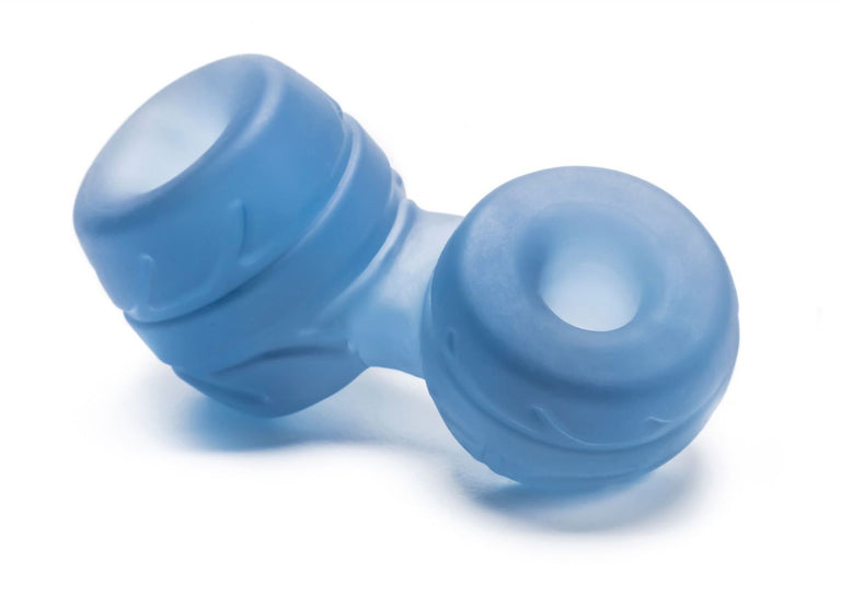 SilaSkin Cock and Ball Ring Blue