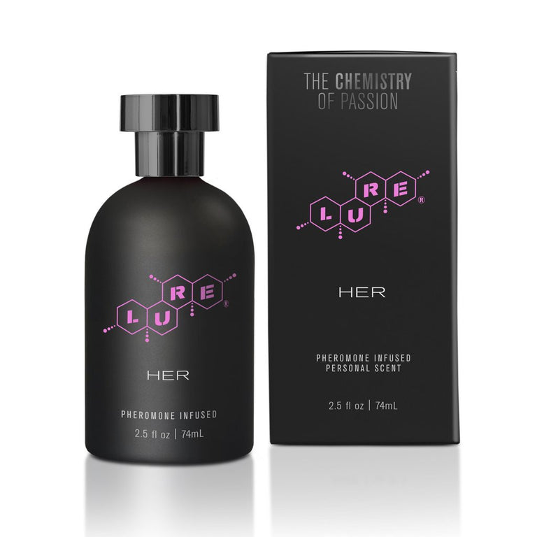Lure Black Label For Her, Pheromone Infused Personal Scent 2.5 fl oz (74 ml) Bottle