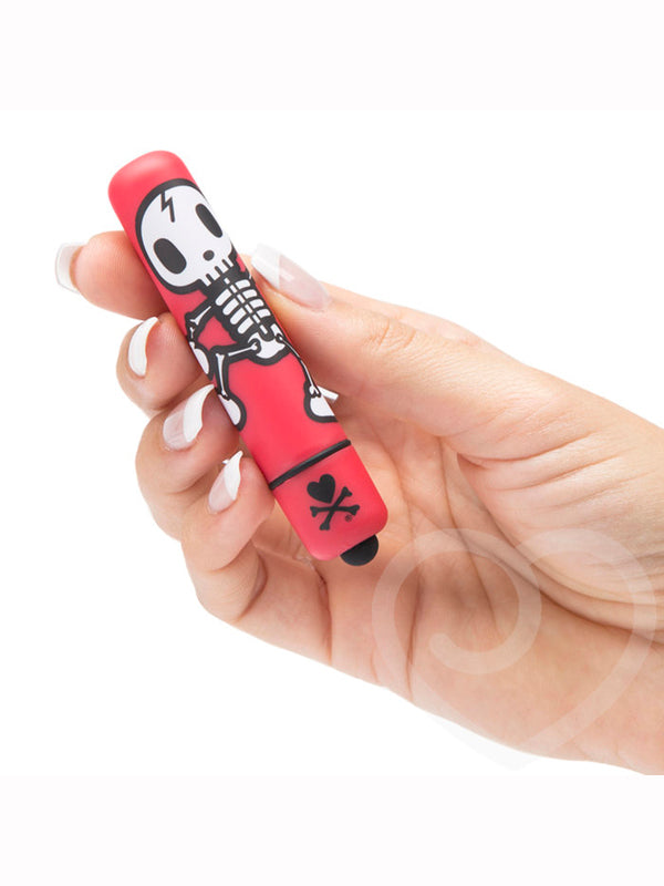 tokidoki Single Speed Mini Vibrator Red Jolly Roger