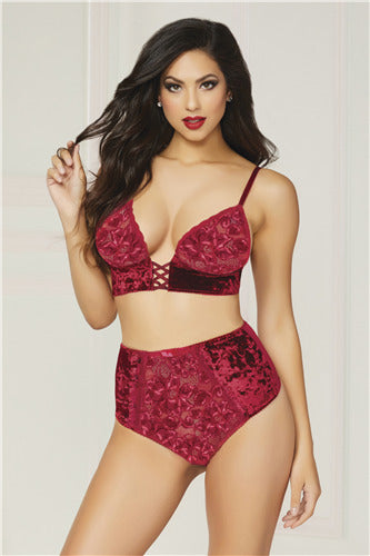 Wine Not Bralette & Panty Set 10817-Wine-S (H)