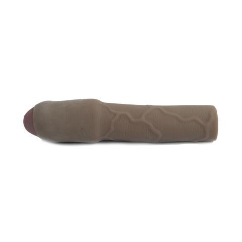 CyberSkin 3 inch Xtra Thick Uncut Transformer Penis Extension Dark