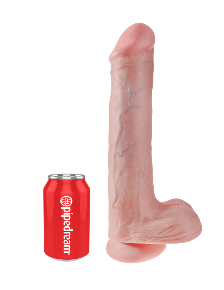 King Cock 13 in. Cock with Balls Flesh