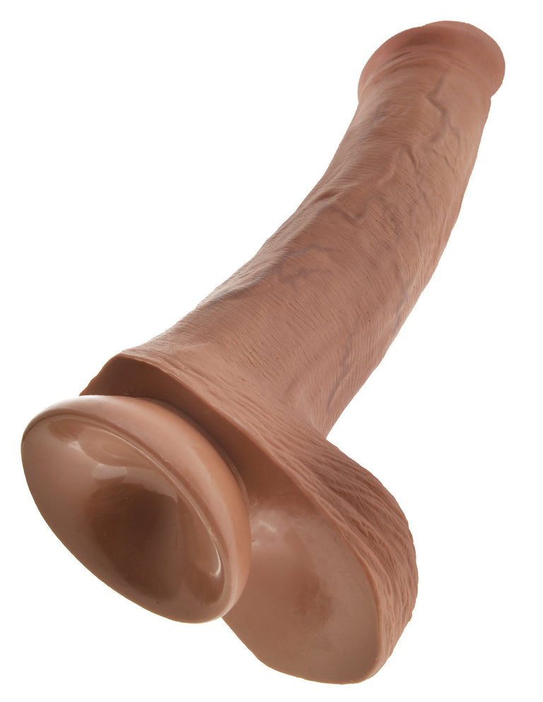 King Cock 13 in. Cock with Balls Tan