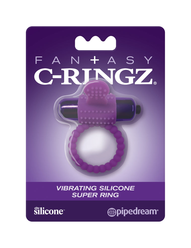 Fantasy C-Ringz Vibrating Silicone Super Ring Purple