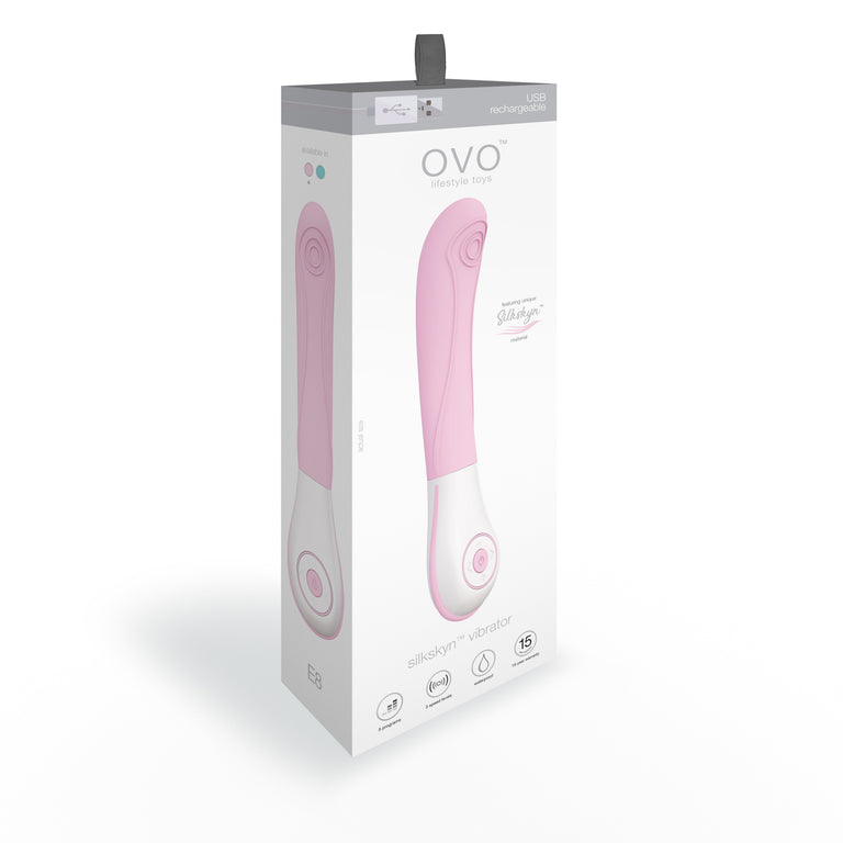 OVO E8 Rechargeable  Vibrator Pink