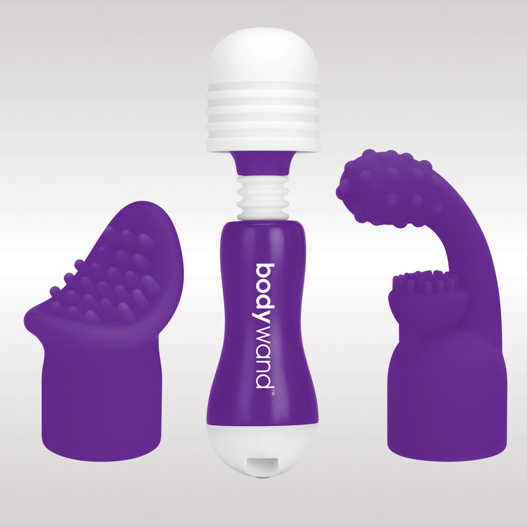 Bodywand Rechargeable Mini-Purple with Attachments
