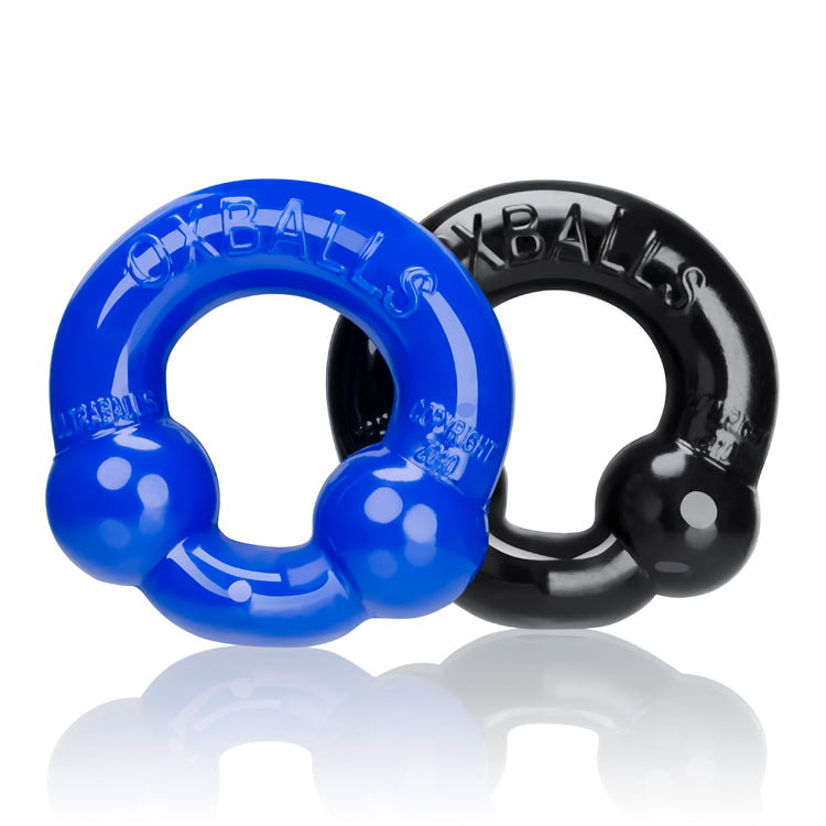 ULTRABALLS 2-pack cockring black police blue