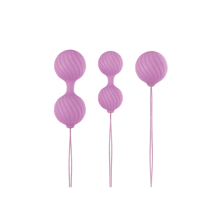Luxe O Weighted Kegel Balls Pink