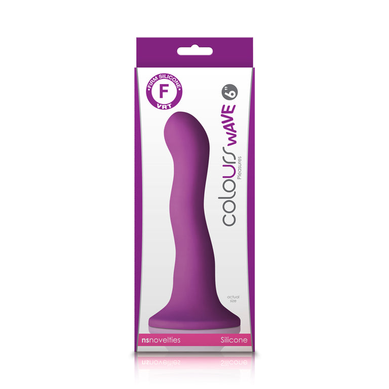 Colours Wave 6 in. Dildo Purple