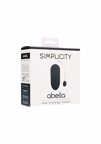 Abella Classic Vibrating Egg 10 Speeds Black