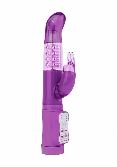 Nadine Rabbit Vibrator Rotating Dual Motors 8 Speeds Purple