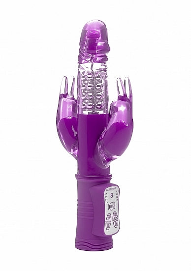 Laci Double Rabbit Rotating Triple Motors 8 Speeds Purple