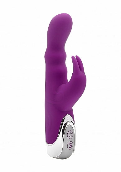 Emma Rabbit Vibrator Silicone 10 Speeds Purple
