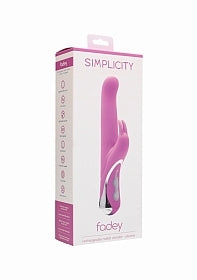 Fadey Rechargeable Rabbit Vibrator Silicone 10 Speeds Pink