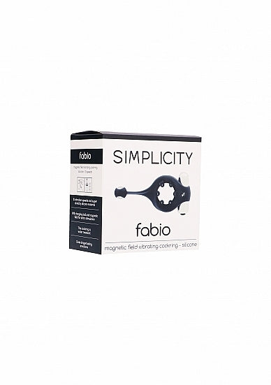 Fabio Magnetic Field Vibrating Cockring Silicone 10 Speeds Black
