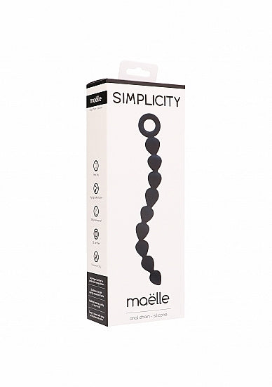 Maelle Anal Chain Silicone Black