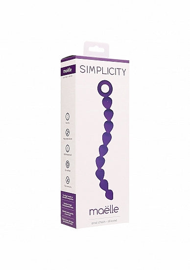 Maelle Anal Chain Silicone Purple