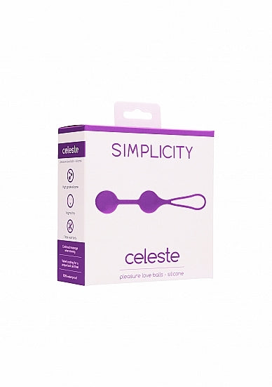 Celeste Pleasure Love Balls Silicone Purple