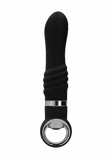 Zoe Chrome Vibrator Massager  10 Speeds Black