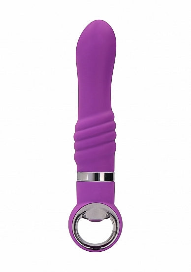 Zoe Chrome Vibrator Massager  10 Speeds Purple