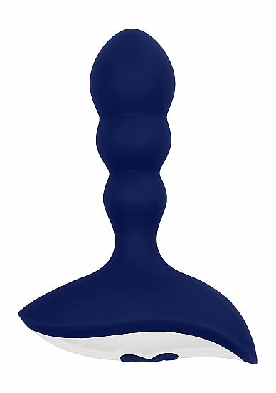 Caine Anal Vibrator Silicone 10 Speed Navy Blue